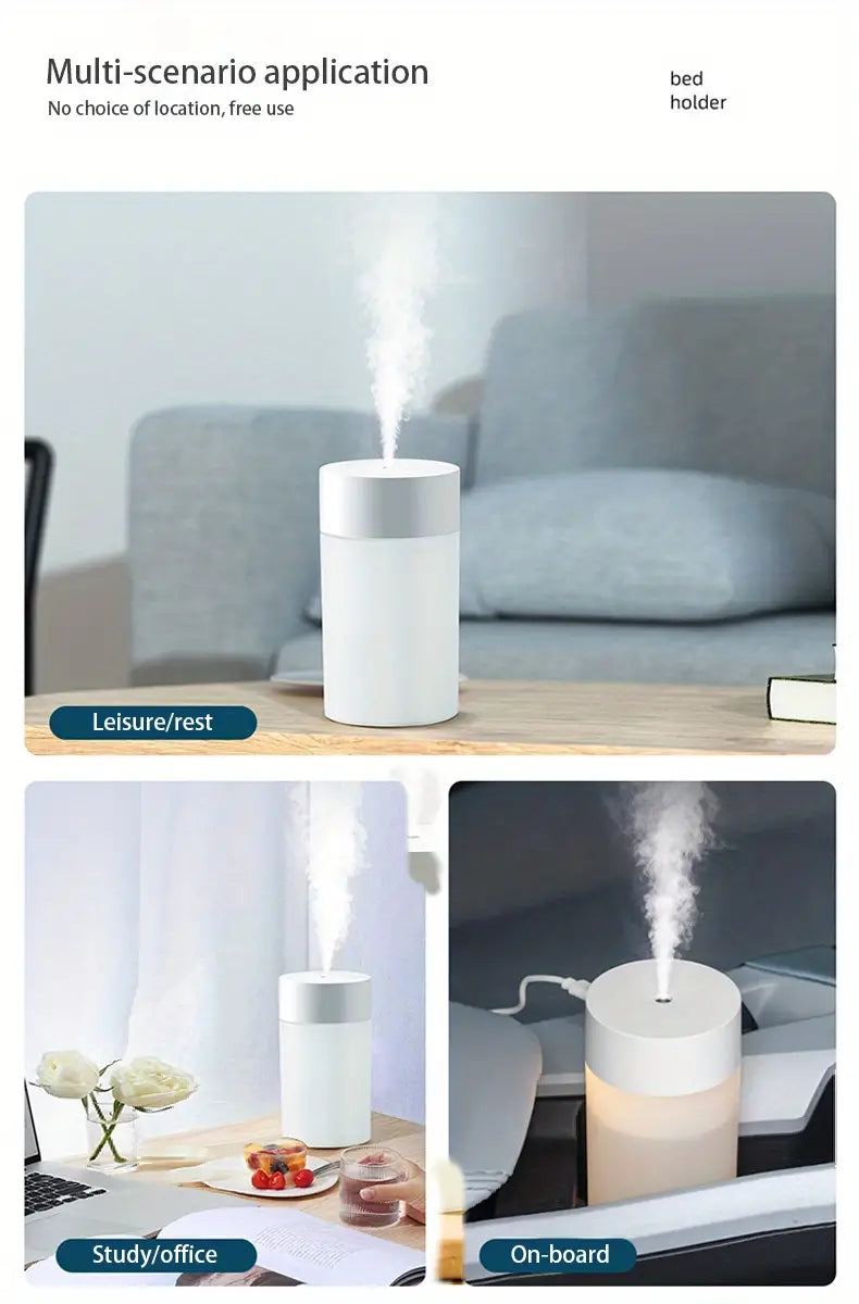 Mini USB Aromatherapy Humidifier for Home and Car