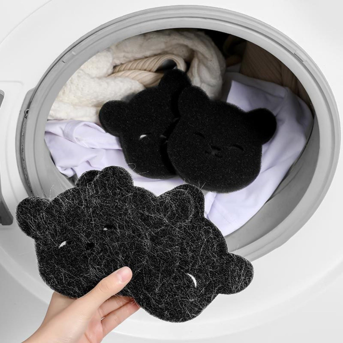 Pet Hair Remover for Laundry 4PCS Dog Cats Hair Remover for Laundry Balls Hair Catcher Laundry for Dryer Reusable Fur Hair Catcher Washer Machine Removes Pet Fur Hair Lint from Clothes & Laundry