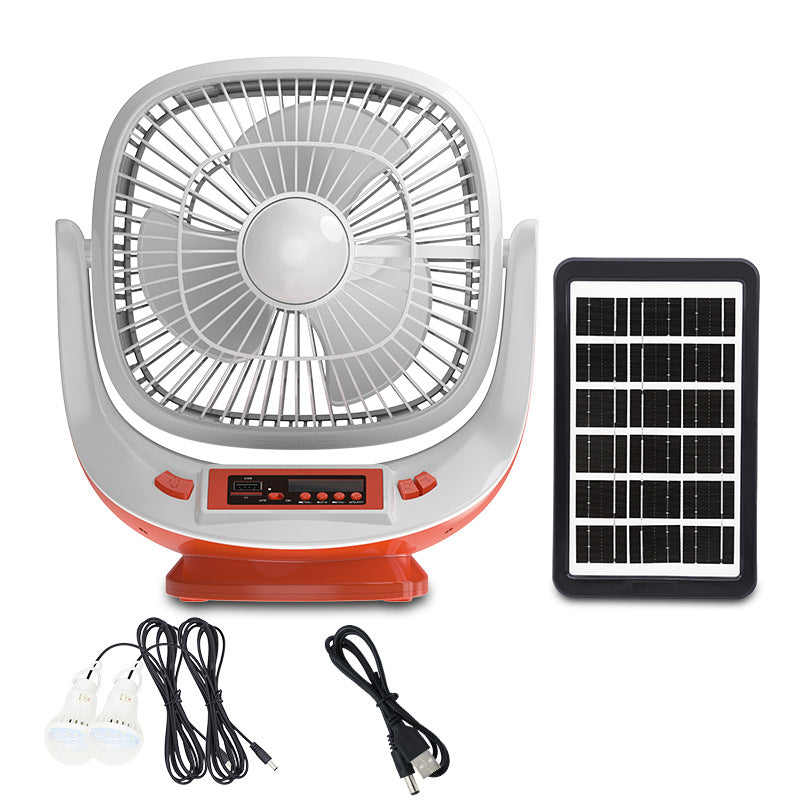 Portable Solar Fan with Rechargeable Power System EP-088