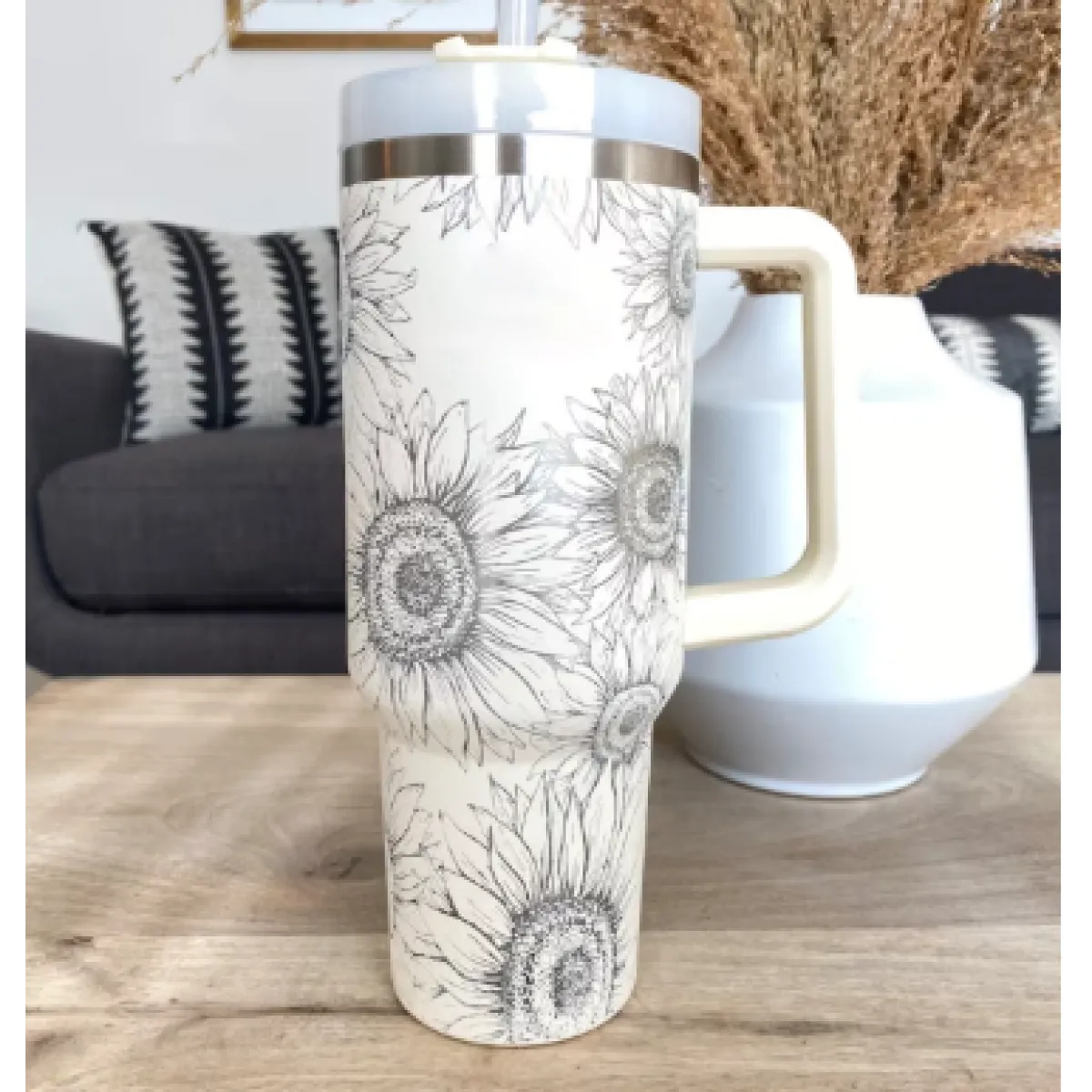 Stainless Steel Spill Proof 40 oz Straw Insulated Tumbler