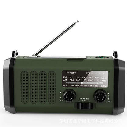 Emergency Solar Hand Crank Flashlight Radio