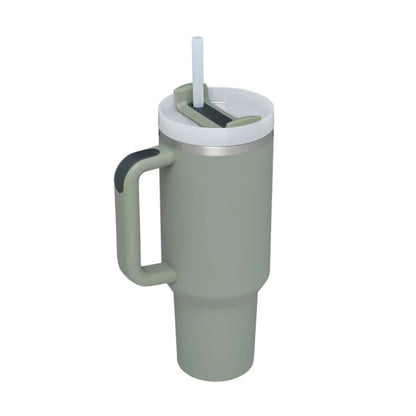Stainless Steel Spill Proof 40 oz Straw Insulated Tumbler