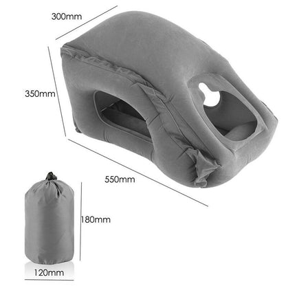 Inflatable Travel Pillow for Sleeping and Support