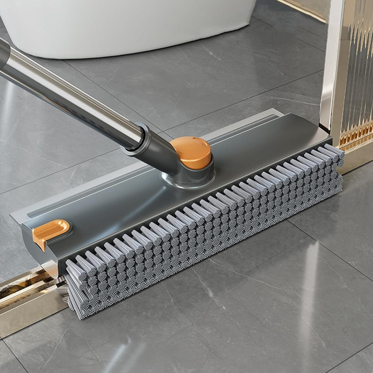 3-in-1 Floor Scrub Brush with Adjustable Handle