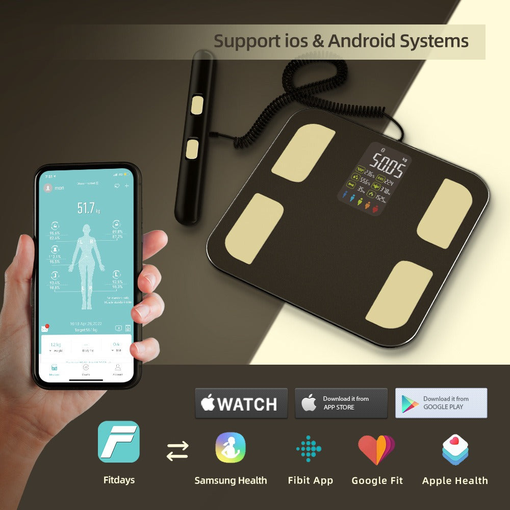 Eight-Electrode Smart Body Fat Scale