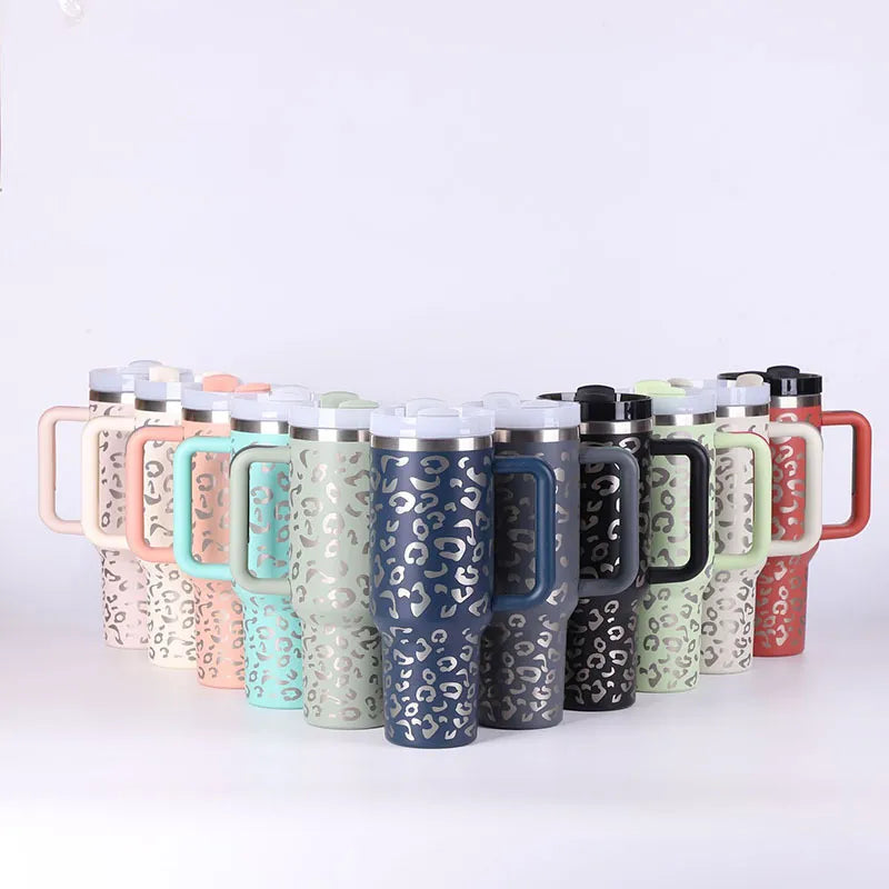 Stainless Steel Spill Proof 40 oz Straw Insulated Tumbler