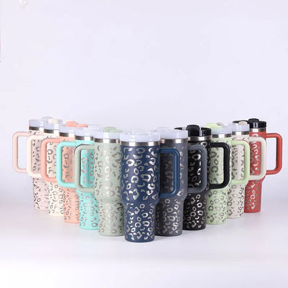 Stainless Steel Spill Proof 40 oz Straw Insulated Tumbler