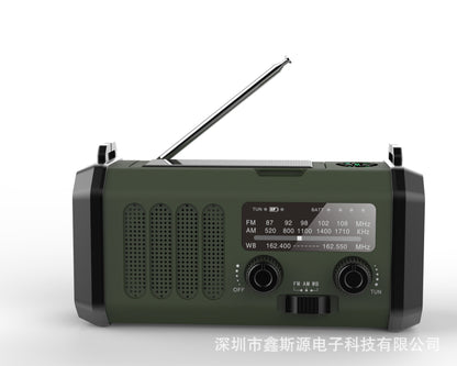 Emergency Solar Hand Crank Flashlight Radio