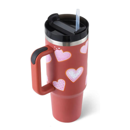 Stainless Steel Spill Proof 40 oz Straw Insulated Tumbler