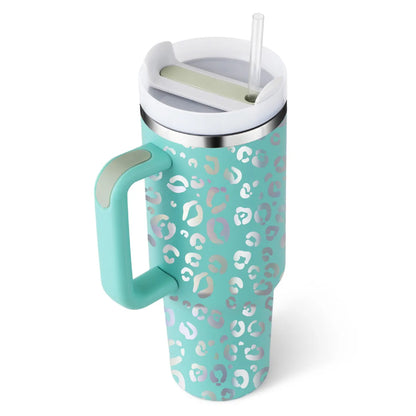 Stainless Steel Spill Proof 40 oz Straw Insulated Tumbler