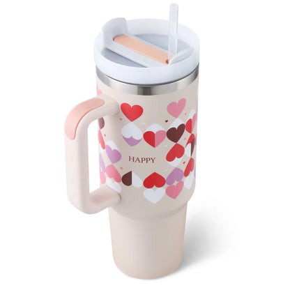 Stainless Steel Spill Proof 40 oz Straw Insulated Tumbler