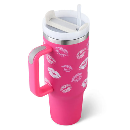 Stainless Steel Spill Proof 40 oz Straw Insulated Tumbler