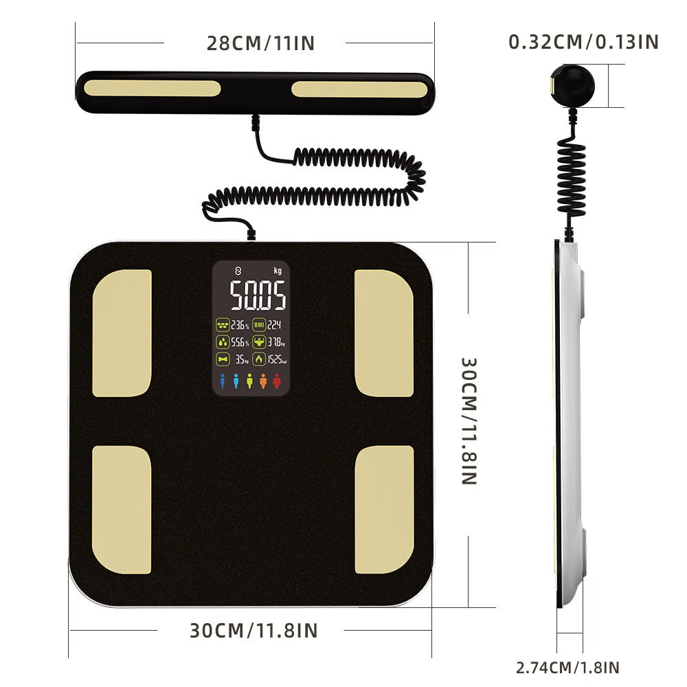 Eight-Electrode Smart Body Fat Scale