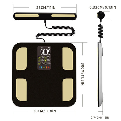 Eight-Electrode Smart Body Fat Scale