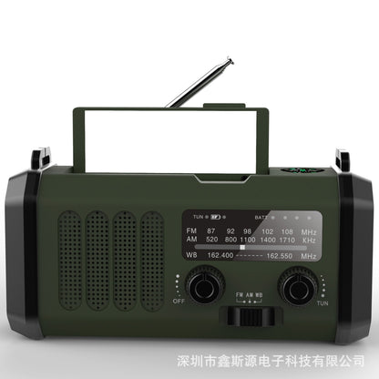 Emergency Solar Hand Crank Flashlight Radio