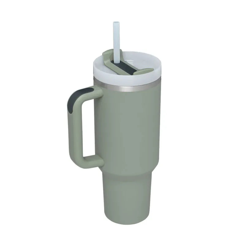 Stainless Steel Spill Proof 40 oz Straw Insulated Tumbler