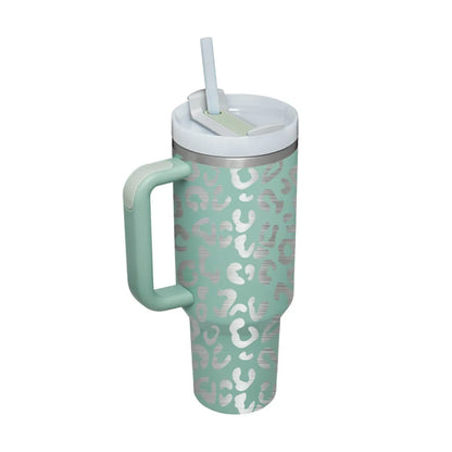 Stainless Steel Spill Proof 40 oz Straw Insulated Tumbler