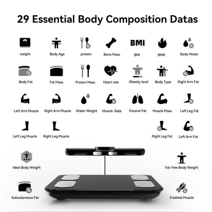 Intelligent 8-Electrode Precision Body Fat Scale