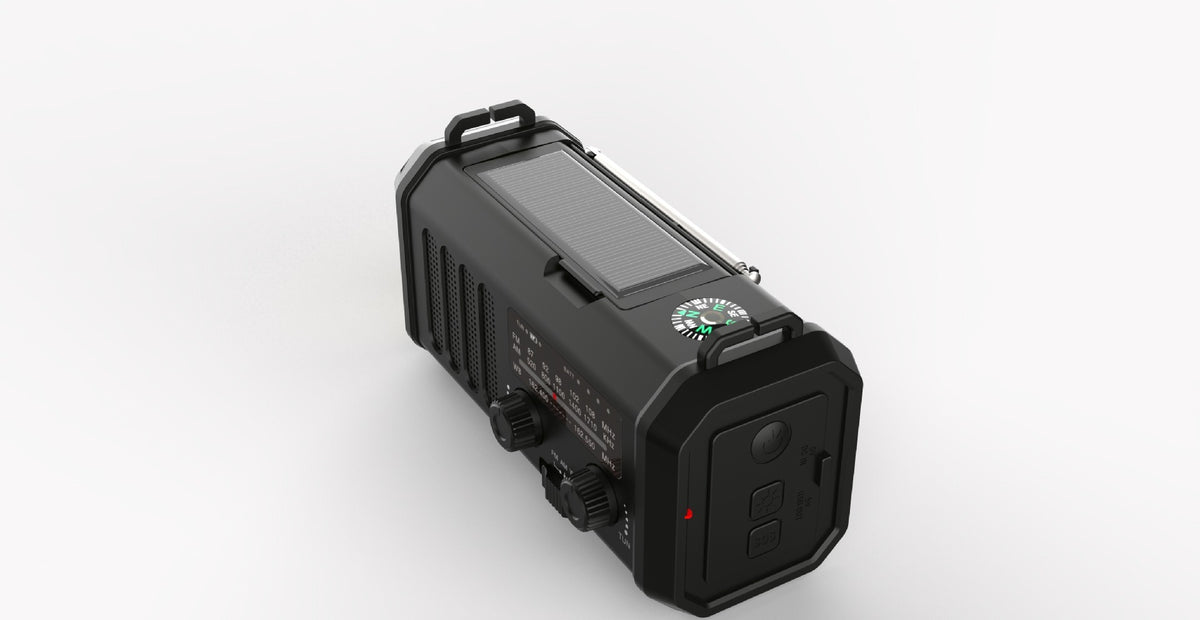 Emergency Solar Hand Crank Flashlight Radio