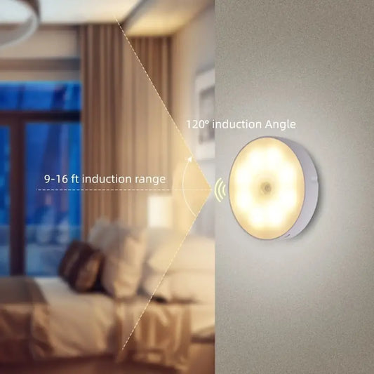 Rechargeable Cordless LED Night Light with Sensor