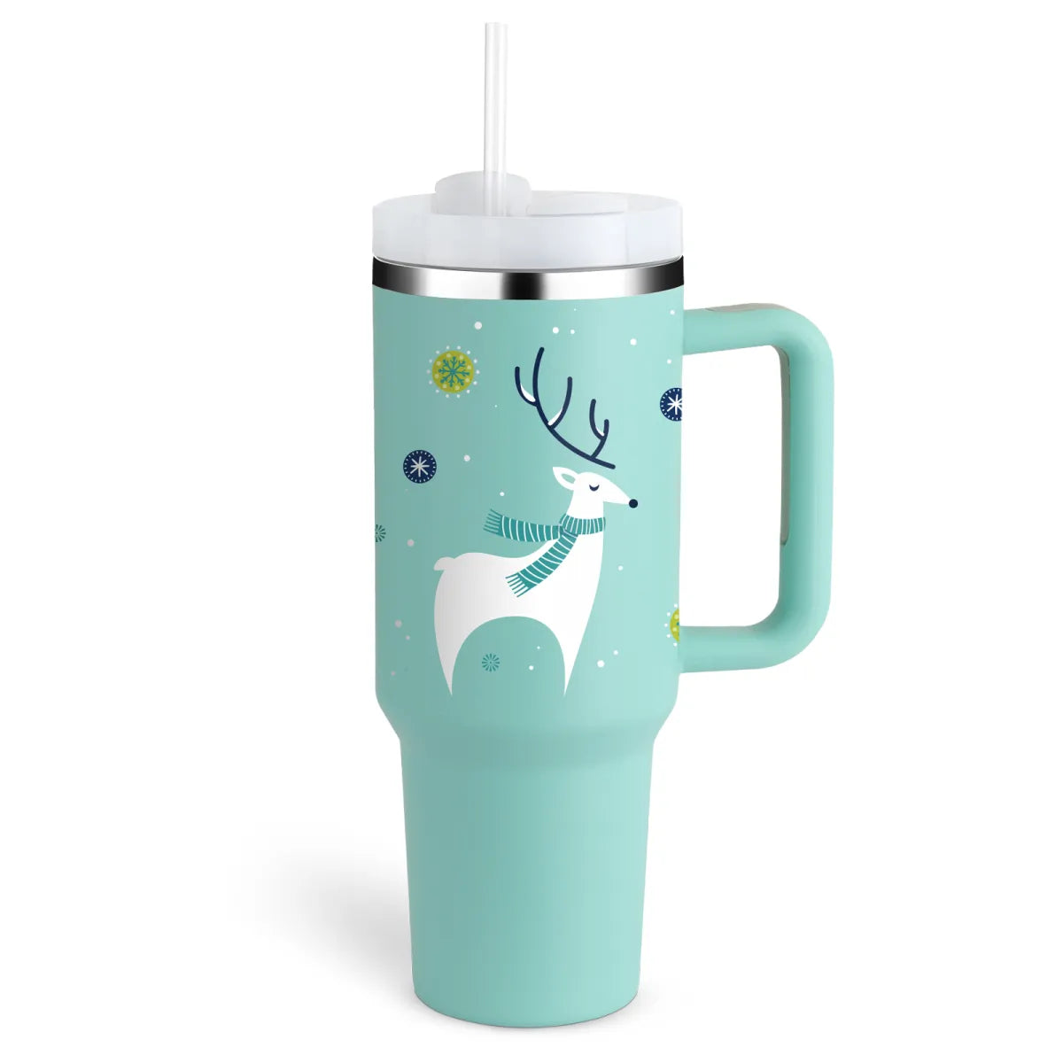 Stainless Steel Spill Proof 40 oz Straw Insulated Tumbler