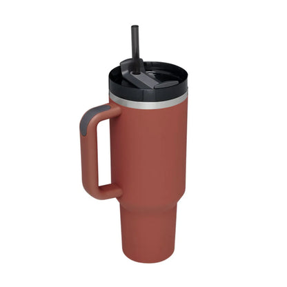 Stainless Steel Spill Proof 40 oz Straw Insulated Tumbler