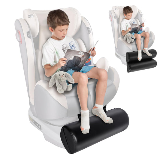 HMOCK Car Seat Foot Rest for Kids Car Seat Foot Rest for Toddlers Car Footrest for Kids Leg Rest for Car Seat (Black)