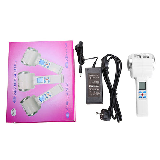 Handheld LCD Hot Cold Beauty Device for Home Use