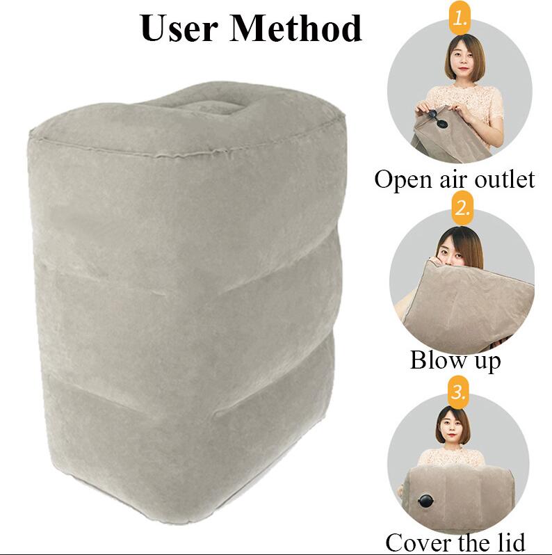 Inflatable Travel Pillow for Sleeping and Support