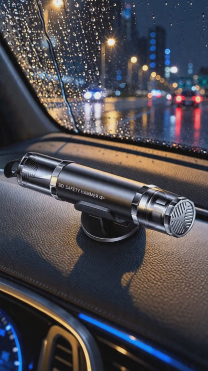 Dual Safe Car Emergency Hammer & Seat Belt Cutter